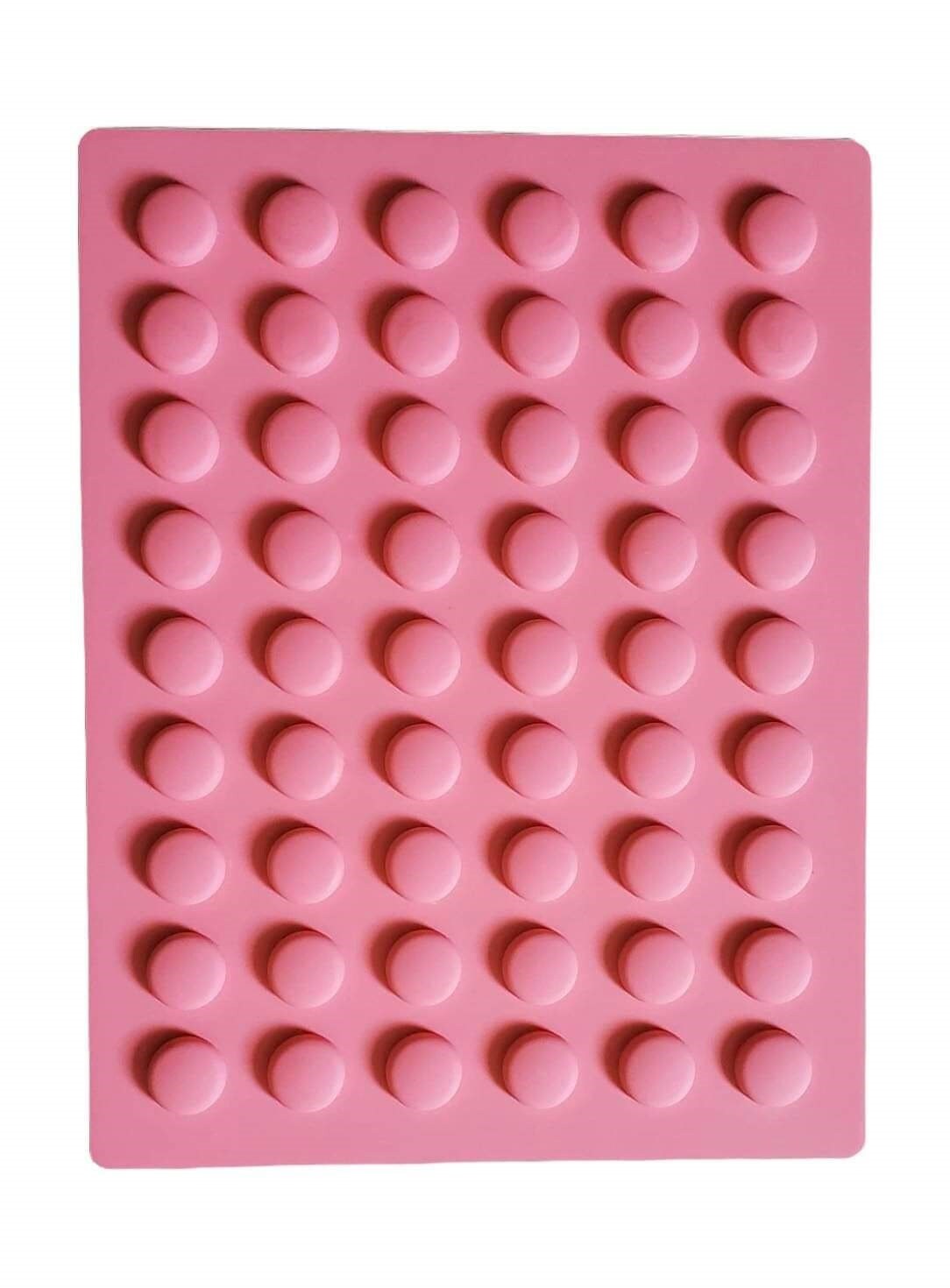 Round Candy Silicone Mold, Gummies, Candy, Candle Wax Melts - 54 Cavity