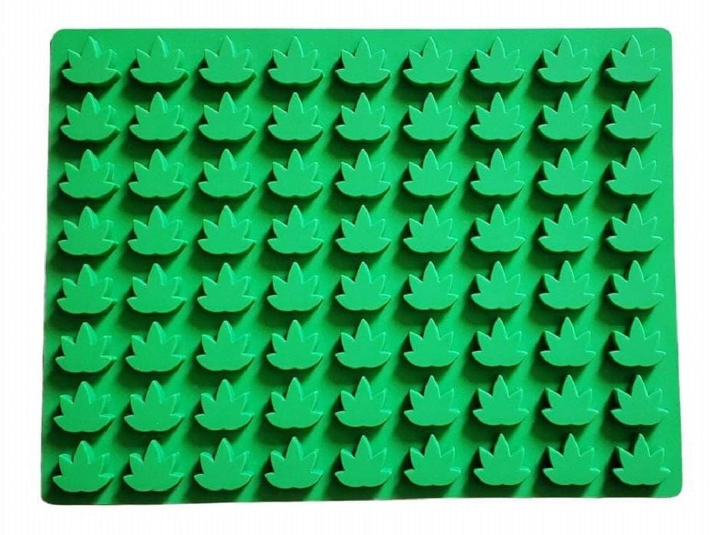 Cannabis Leaf Silicone Candy Mold 72 Cavity