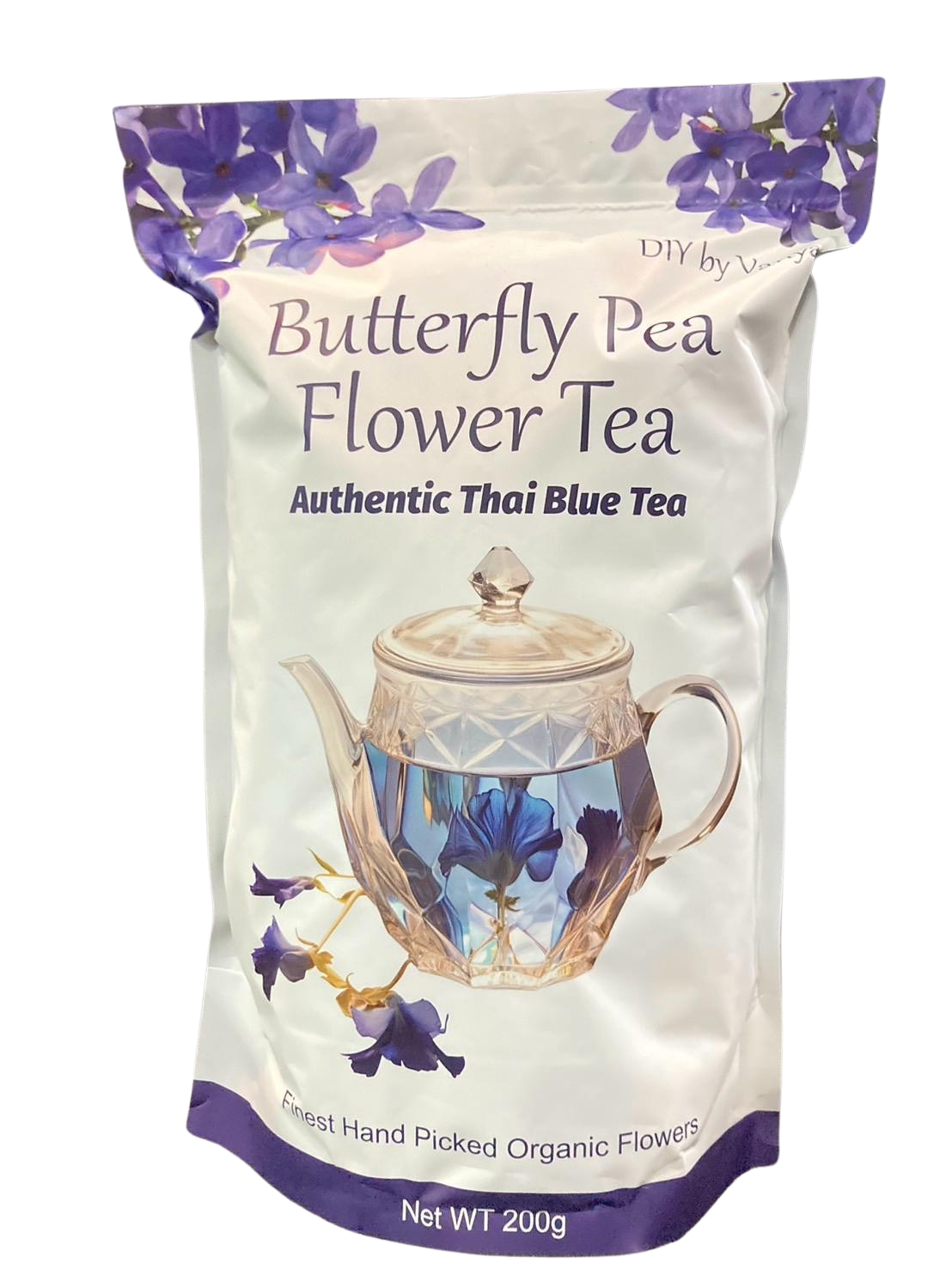 Blue Tea 100% Organic Blue Butterfly Pea Flower Tea Clitori,a Ternatea Herbal Tea/ Blue Drink / NON_GMO