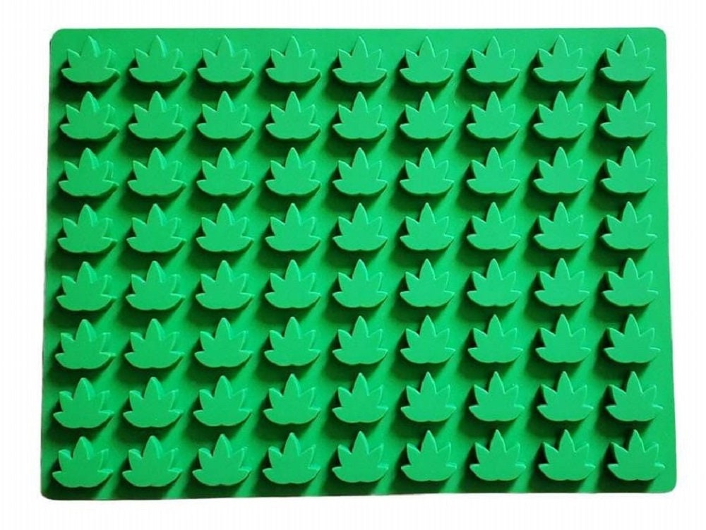 Cannabis Leaf Silicone Candy Mold 72 Cavity